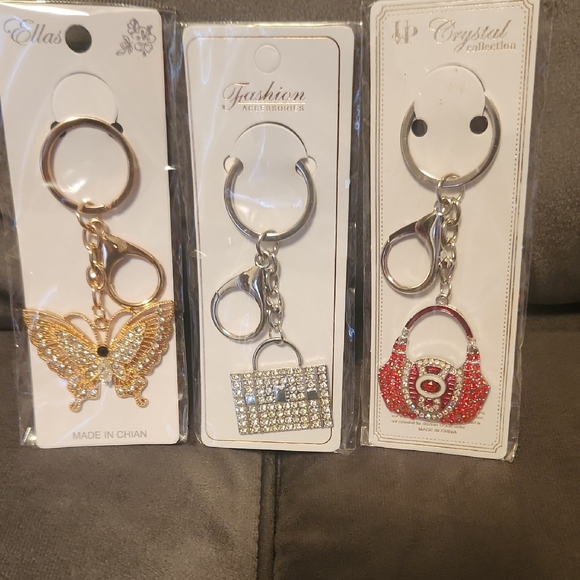 Accessories - Red and Silver Keychain